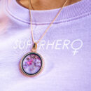 Pressed Flower Pendant and Chain