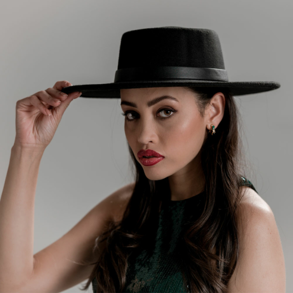 Black Felt Hat