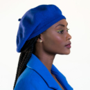Blue Knitted Beret