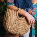 Handwoven Straw Tote Bag