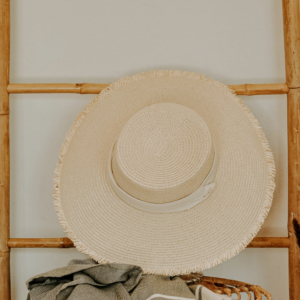 Frayed Wide Brim Hat