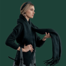 Black Wool Scarf