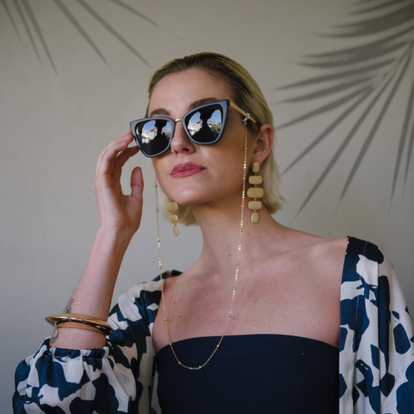 Delicate Gold Sunglass Chain