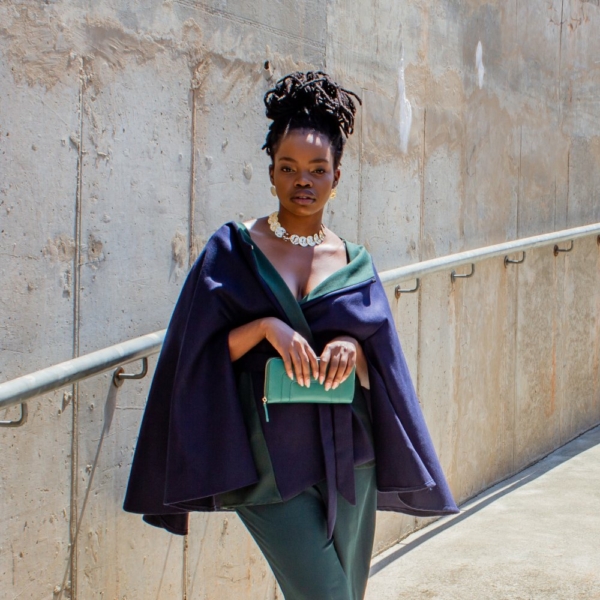 Forest Navy Cape