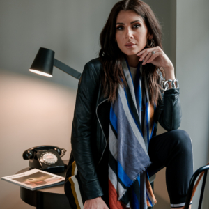 Retro Blue Scarf