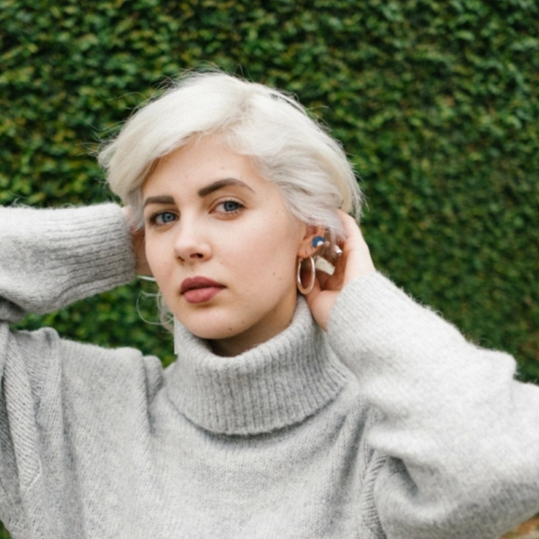 Silver Flat Hoops