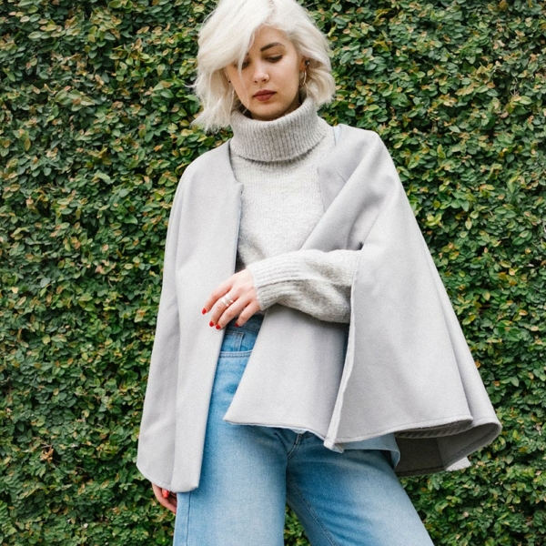Sky Grey Cape