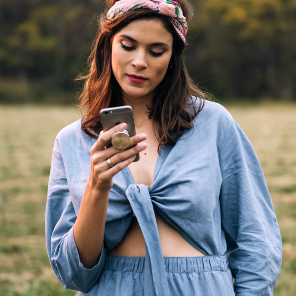 Silver Pop Socket