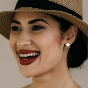 Gold Rectangular Studs