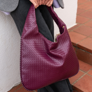 Plum Woven Bag