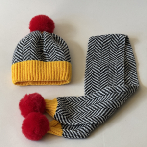 Dotty Beanie and Scarf Set