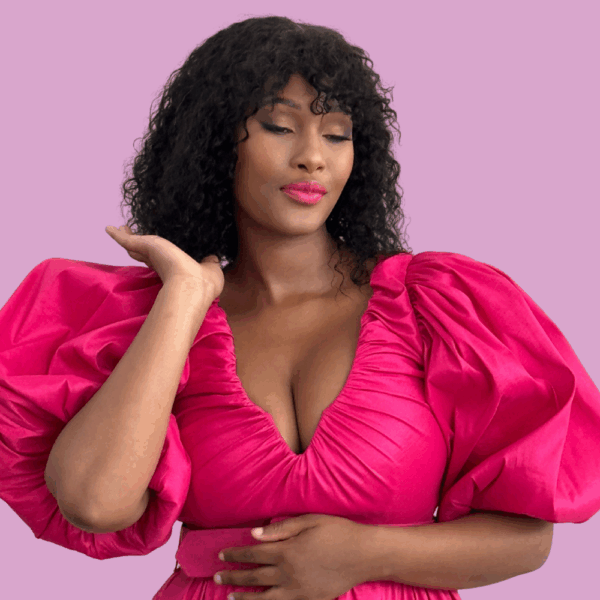 Brazilian 12 Inch Fringed Curly Black Glueless Wig
