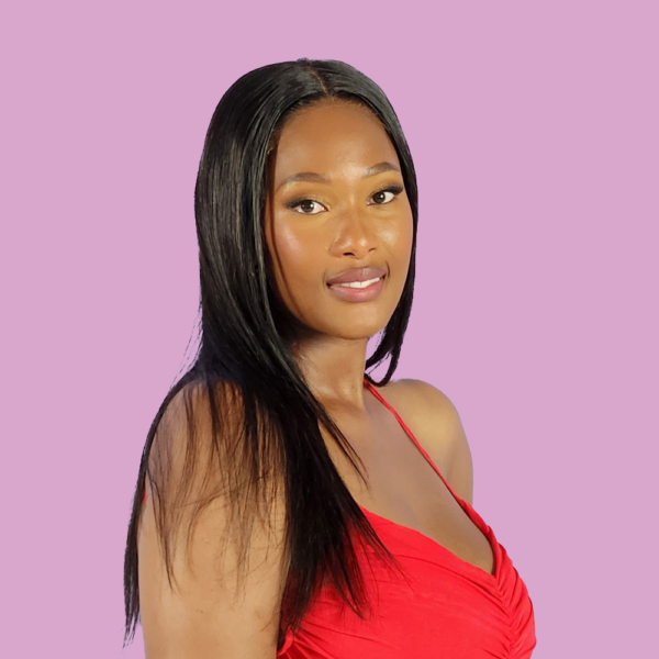 Brazilian 18 Inch Straight Black Glueless Wig