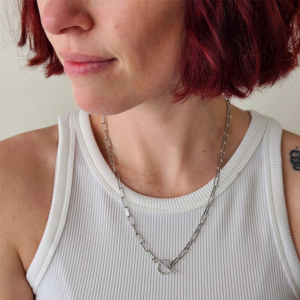 Silver Paperclip Necklace