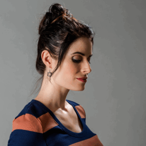 Gunmetal Drop Earrings