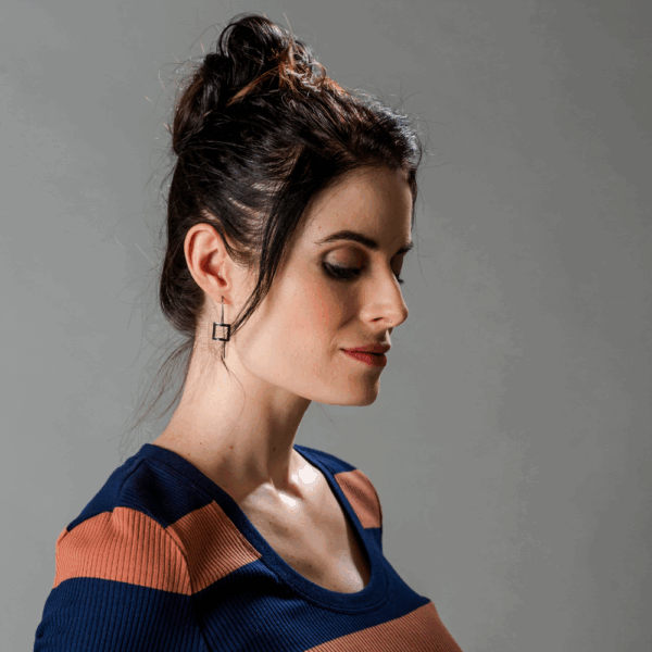 Gunmetal Drop Earrings